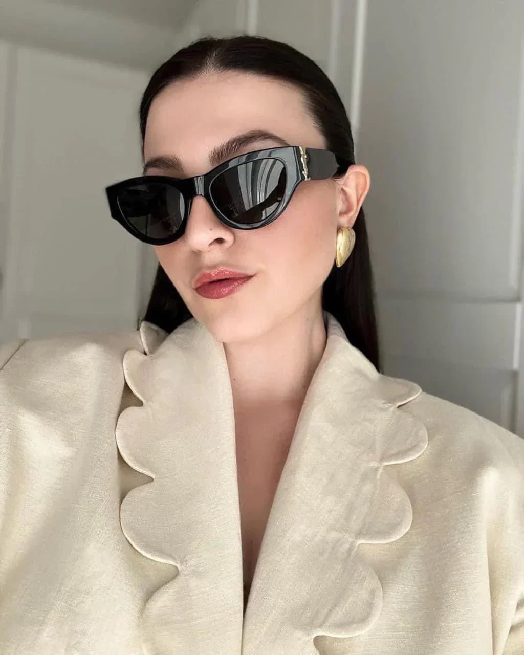 Luxury Large Frame Sunglasses Y-019
