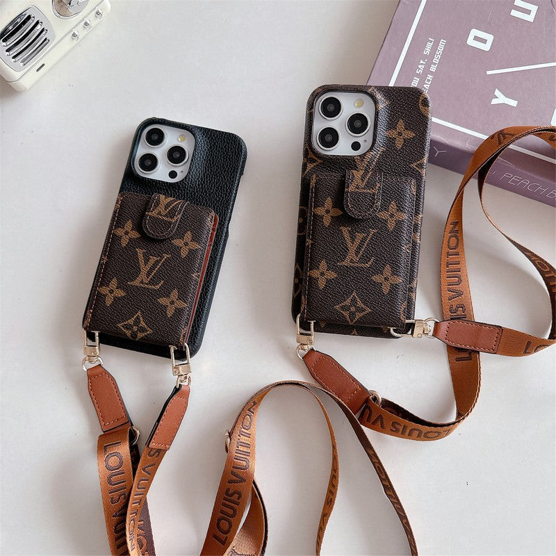 Lou Card Bag Crossbody Chain iPhone Case