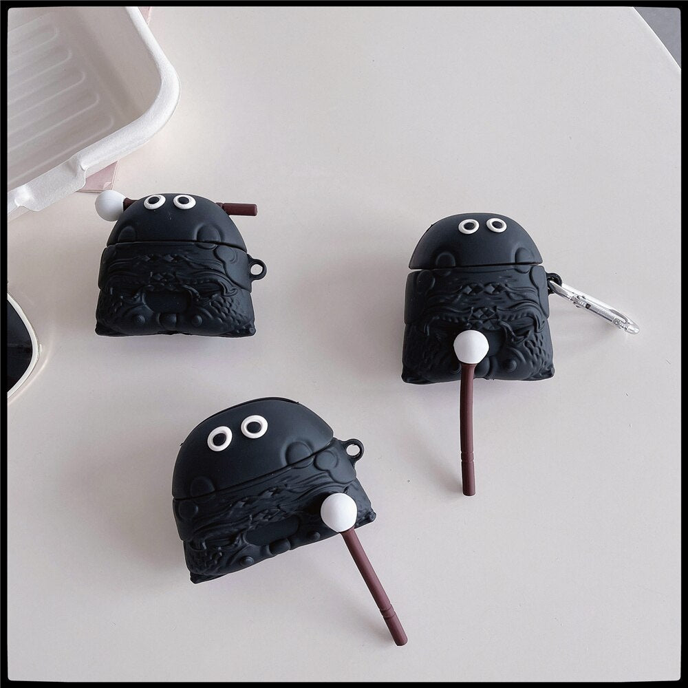 Black Wooden Fish Temple Premium AirPods Case Shock Proof Cover