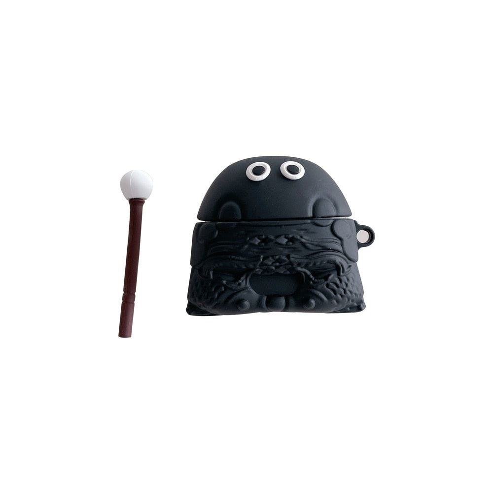 Black Wooden Fish Temple Premium AirPods Case Shock Proof Cover