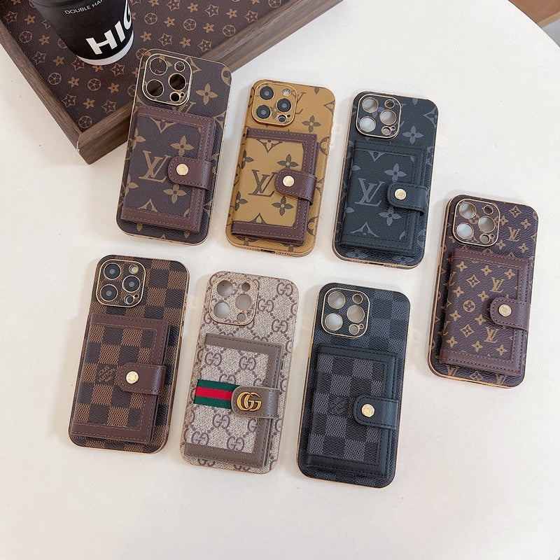 Lou Classic Color Card Bag iPhone Case