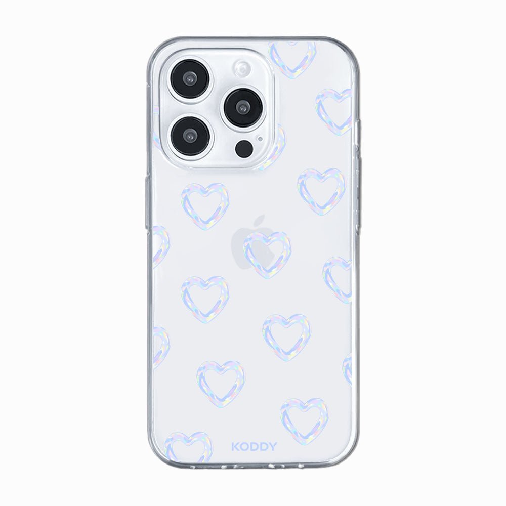 Mini Blue Bubble Hearts Phone Case